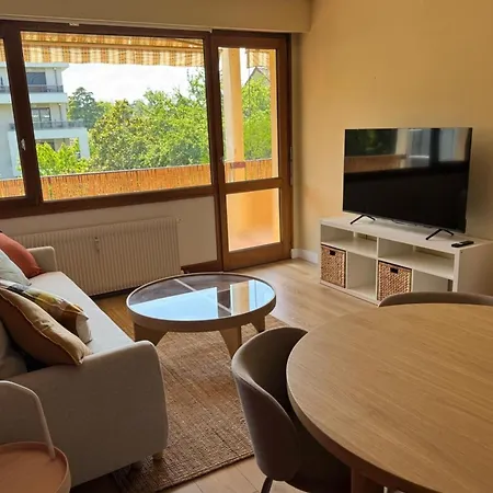 Le Colloud - T2 Moderne Proche Centre Et Balcon Garage 公寓 托农莱班